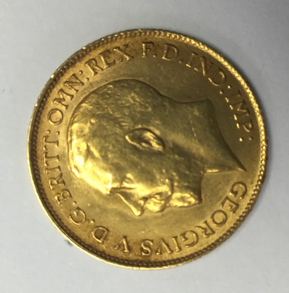 Gold Half Sovereign 1914 - Bild 2 aus 2