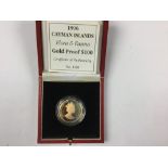 Cayman Islands 1996 'Flora and Fauna' Gold Proof 100 Dollars First Day Cover in case of issue with