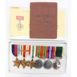 WW2 British Medal Group to T76631 Drv.