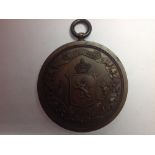 Scotland "Royal Caledonian Curling Club" 1838 - 1888 Jubilee Medal with sash suspender loop ring.