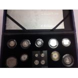 Silver Proof Set 2006 "The Queen's 80th Birthday Collection" The 13 coin set with Maundy money.