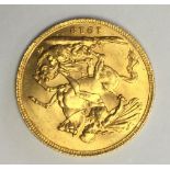 Gold sovereign 1913