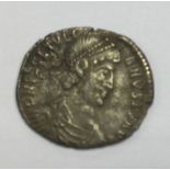 Siliqua Coin of Julian II, diademed bust: reverse with wreath. AD363.