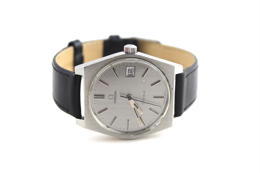  An Omega gentleman's stainless steel wristwatch, c.