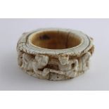 ***REOFFER HANSONS DERBY APRIL £600/£800***  An important Indian carved ivory bangle,16th/17th