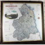 ***REOFFER HANSONS DERBY APRIL £40/£60***  Three 19th Cent framed Maps. One large Map of