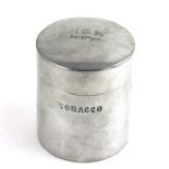 ***REOFFER HANSONS DERBY APRIL £40/£60***  A silver plated tobacco box, early 20th century, of