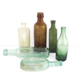 ***REOFFER HANSONS DERBY APRIL £200/£300***  A collection of glass bottles found in the Thames.