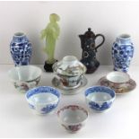 A collection of Chinese Qing dynasty (1644-1912) and other oriental items. To include a mid 19th