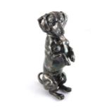 ***REOFFER HANSONS DERBY APRIL £200/£300***  WMF Silver plated begging model of a Dachshund. 23cms