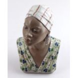 Dahl Jensen Copenhagen bust of a 'Bust of an African Woman' Ref 1211