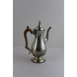 A George II style silver coffee pot, by William Walter, London 1967, of baluster form, having