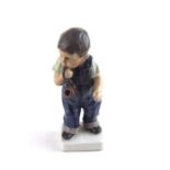 Dahl Jensen Copenhagen figure of a 'Boy with a Pipe' Ref1029