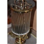 ***REOFFER HANSONS DERBY APRIL £800/£1200***  A French Art Deco brass and glass ceiling lamp