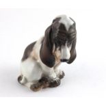 Dahl Jensen Copenhagen model of a 'Bassett Hound' dog Ref1065