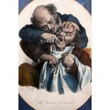 Dental/Dentistry interest: Collection of prints relating to dentistry, antique and modern,