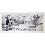 Will Owen (English, 1869-1957), 'For Home Service' (Bisto advertisement), pen & ink and watercolour,