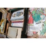 A quantity of theatre related publications, toy theatre lighting units,