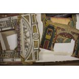 A quantity of paper Theatre Proscenium arches and figures (one box)