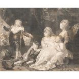 'Their Royal Highnesses', 18th-century mezzotint depicting the children of King George III.