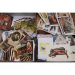 Two boxes of theatre related postcards - vintage and modern