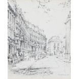 Charlotte Halliday, RWS (British, 1935), a London street scene, signed and dated 1968 l.r.