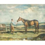 Sir Alfred James Munnings (1878-1959), 'Brown Jack', the Thoroughbred racehorse,