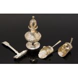 A George IV silver fiddle pattern sifting spoon, Joseph Willmore, Birmingham,