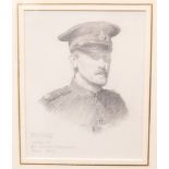 John Byam Shaw A.R.W.S (British, 1872-1919), portrait of a WWI officer, signed l.l.