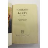 Limited edition 40/160 Sir Pelham Warner 'Lords 1787-1945',