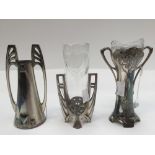 Three WMF vases,