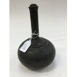 A Nielo white metal onion shaped vase and cover,