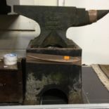 Blacksmiths anvil and base