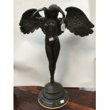 A bronze figure of a winged lady (1)