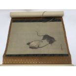 Tosa Mitsusada, Mice at Play, Kakemo on silk,