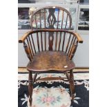 A 19th Century Windsor armchair,