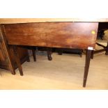 A George III mahogany drop leaf table,