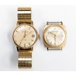 A Bulova Accutron gold plated gentleman's wristwatch and a Sekonda automatic wristwatch (2)