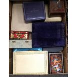 Victorian oak and mahogany jewel boxes, vintage tins,