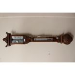 A 19th Century oak stick barometer