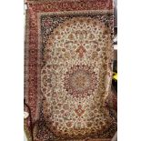 Red ground Keshan carpet, 2.30 by 1.