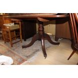 A 19th Century mahogany pedestal breakfast table