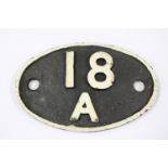 Locomotive shed plate 18A for Toton (1)