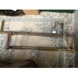 Two 19th century brass fenders,