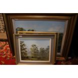 George Horne, three framed oil on canvas,