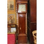 A George III oak 30 hour longcase clock, by James Monkhouse of Carlise, circa 1790,