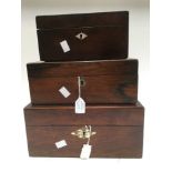 Three Victorian boxes