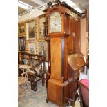 A George III oak 30 hour longcase clock, the dial inscribed 'Jonathan Graham',