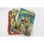 A small quantity of 1940s DC style comics to include space Nomad Vo1, No 1,