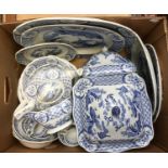 Blue and white ceramics,